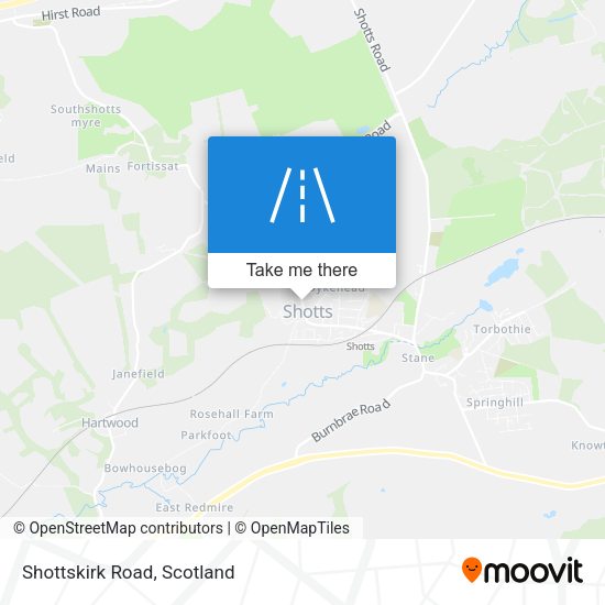 Shottskirk Road map