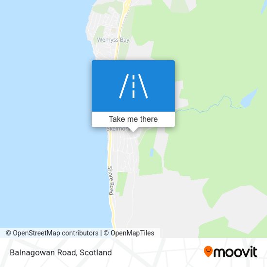 Balnagowan Road map