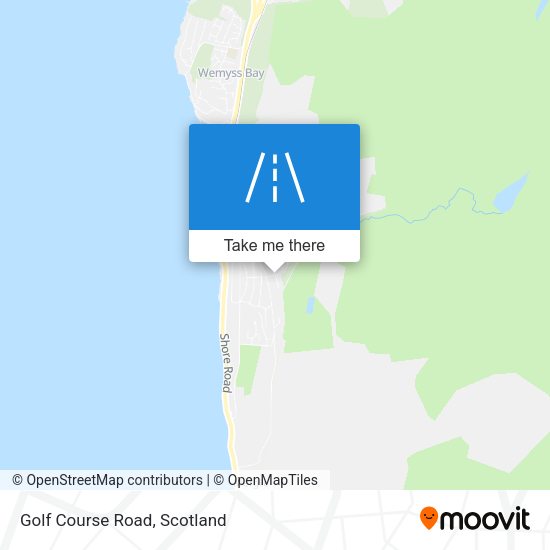 Golf Course Road map
