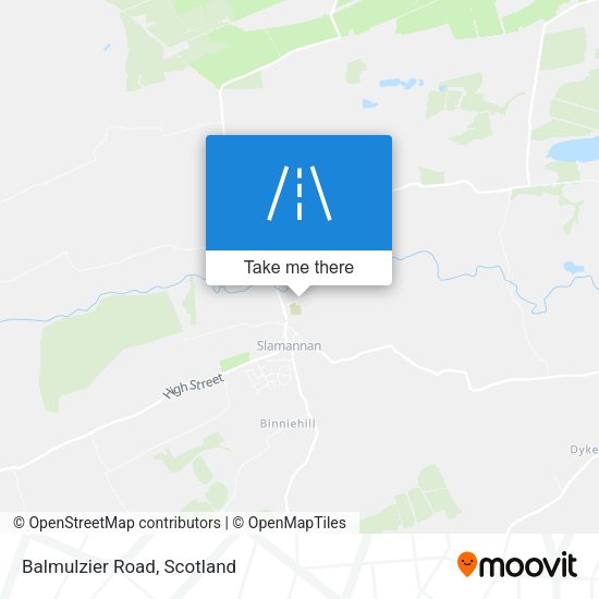 Balmulzier Road map