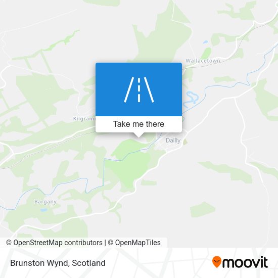 Brunston Wynd map