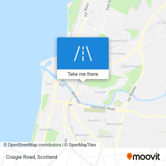 Craigie Road map