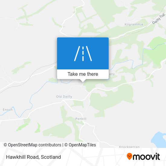 Hawkhill Road map