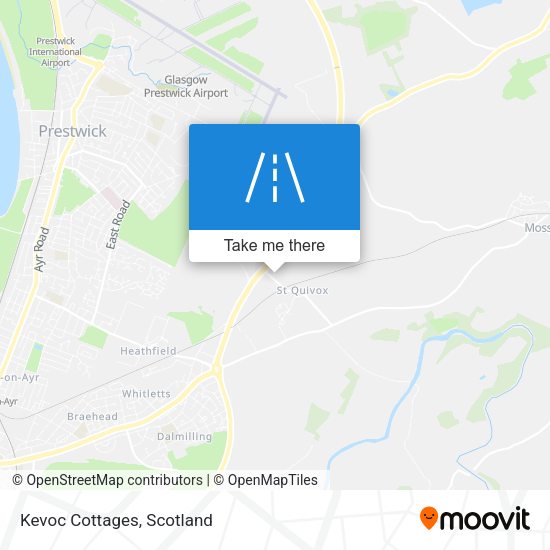 Kevoc Cottages map