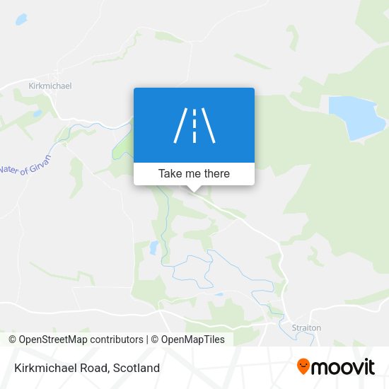 Kirkmichael Road map