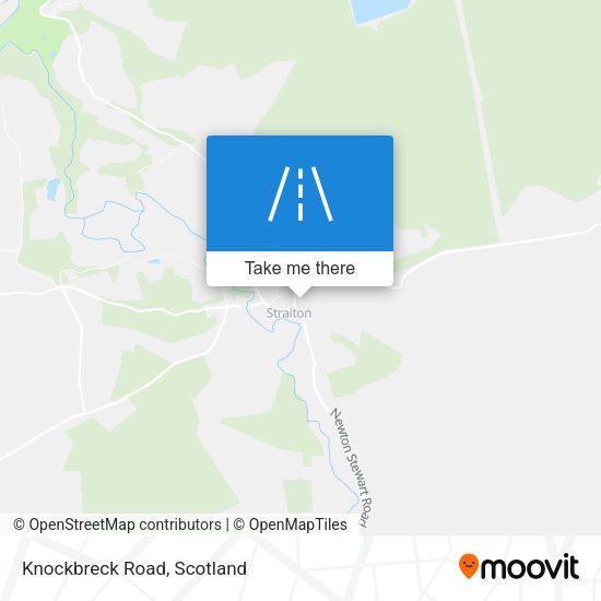 Knockbreck Road map
