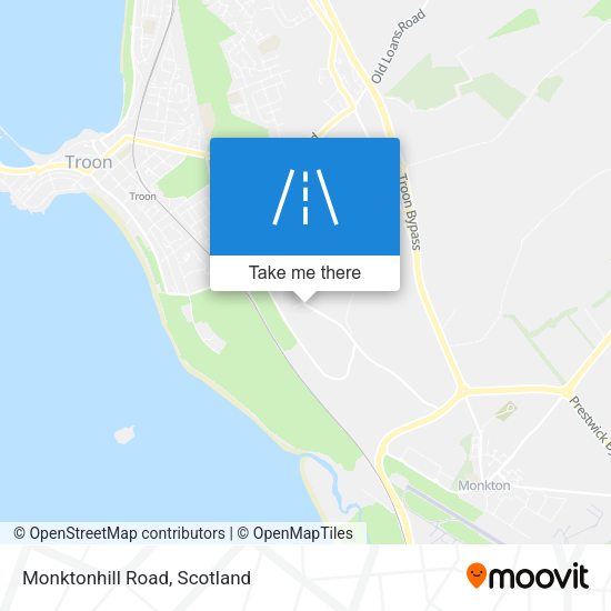 Monktonhill Road map