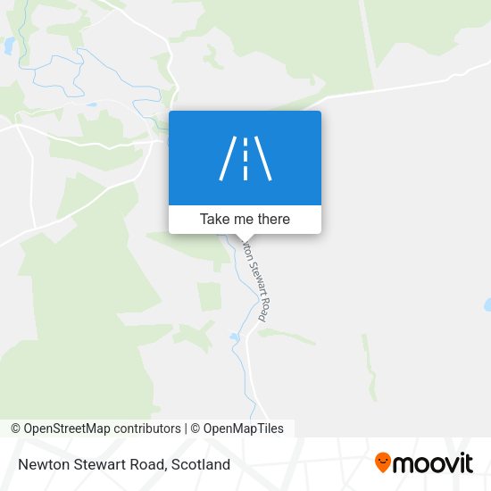 Newton Stewart Road map