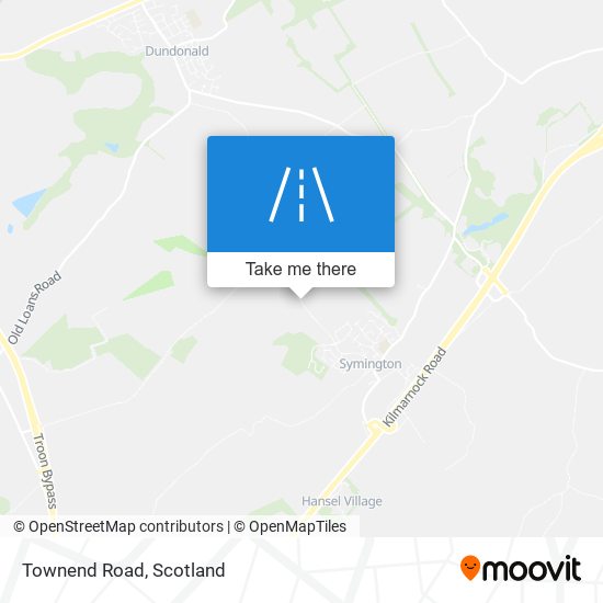 Townend Road map