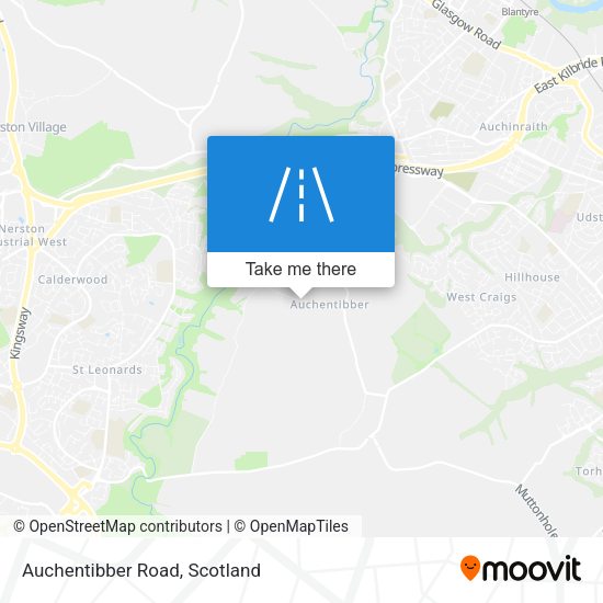 Auchentibber Road map
