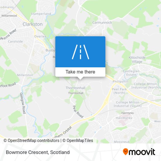 Bowmore Crescent map