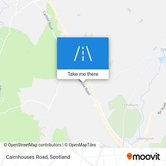 Cairnhouses Road map