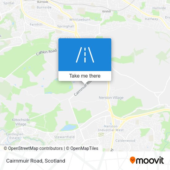 Cairnmuir Road map