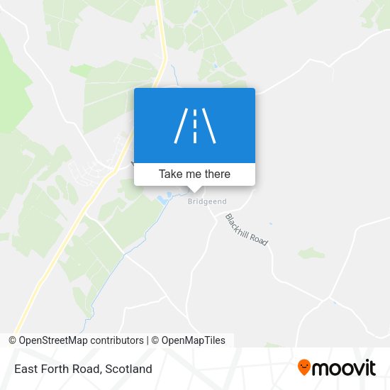 East Forth Road map