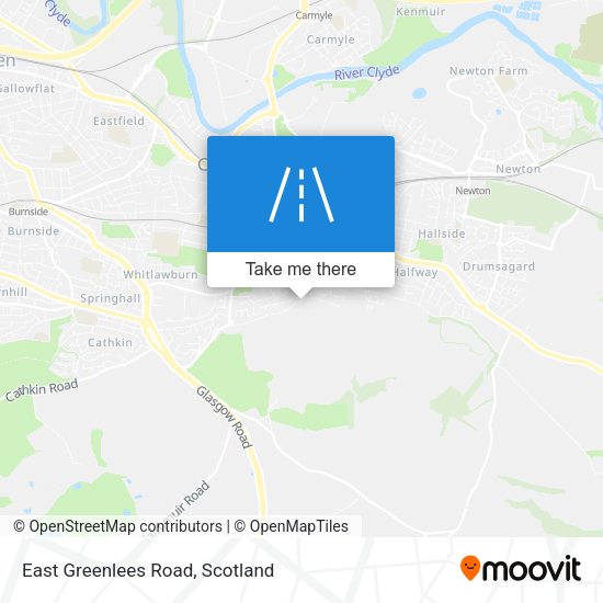 East Greenlees Road map