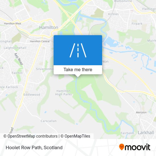Hoolet Row Path map