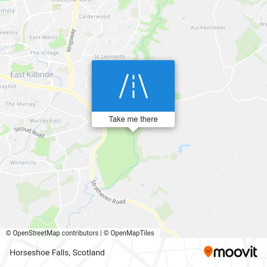 How to get to Horseshoe Falls in South Lanarkshire by Bus or Train?