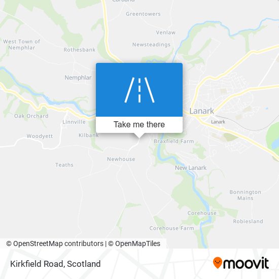 Kirkfield Road map