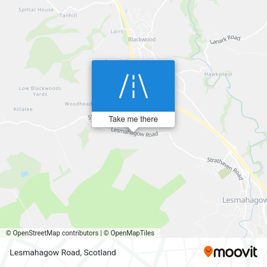 Lesmahagow Road map