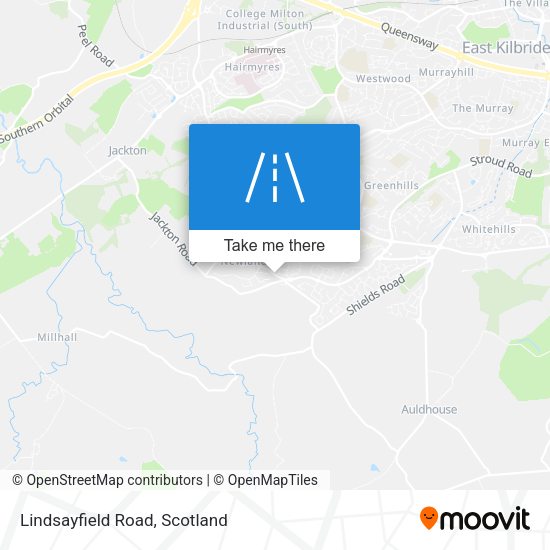 Lindsayfield Road map