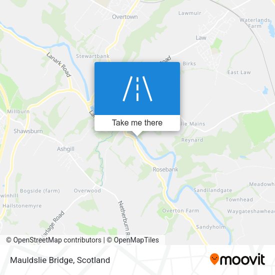 Mauldslie Bridge map