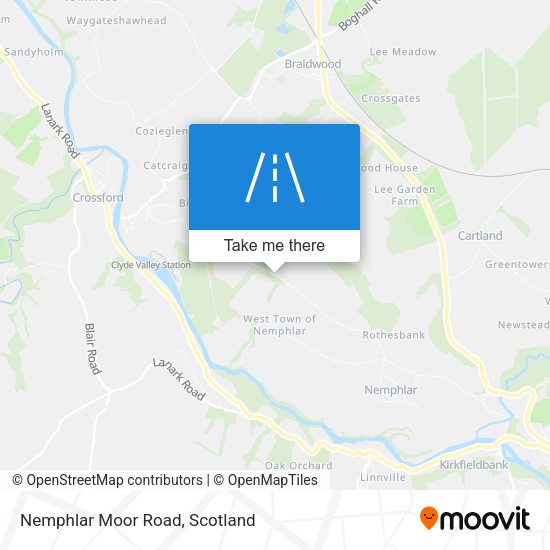 Nemphlar Moor Road map