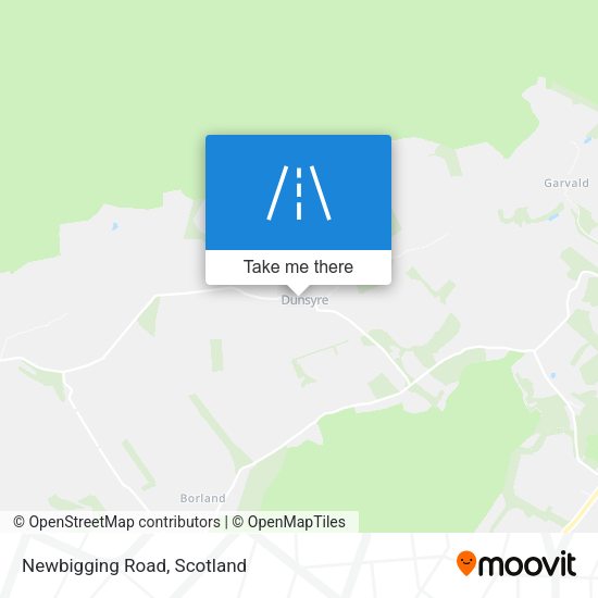 Newbigging Road map
