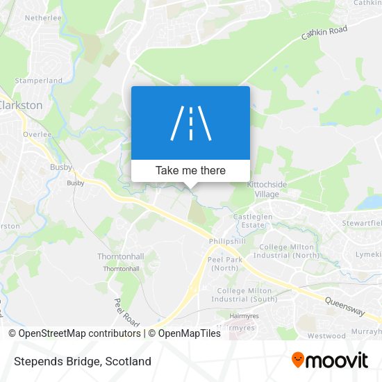 Stepends Bridge map