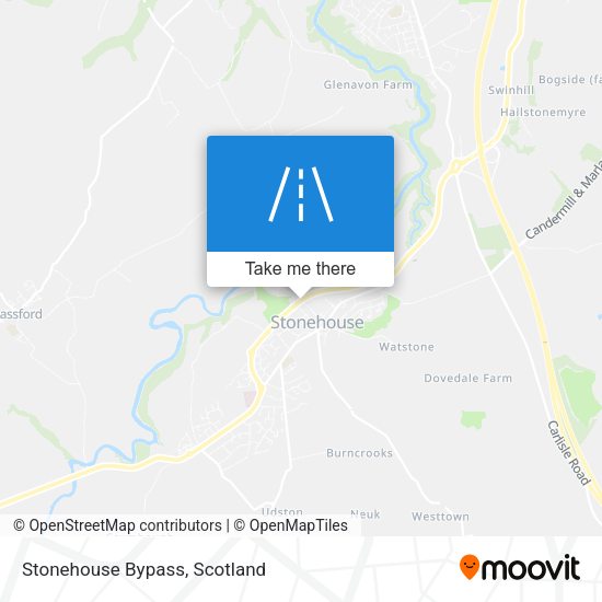 Stonehouse Bypass map