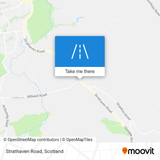 Strathaven Road map