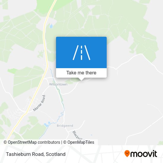 Tashieburn Road map