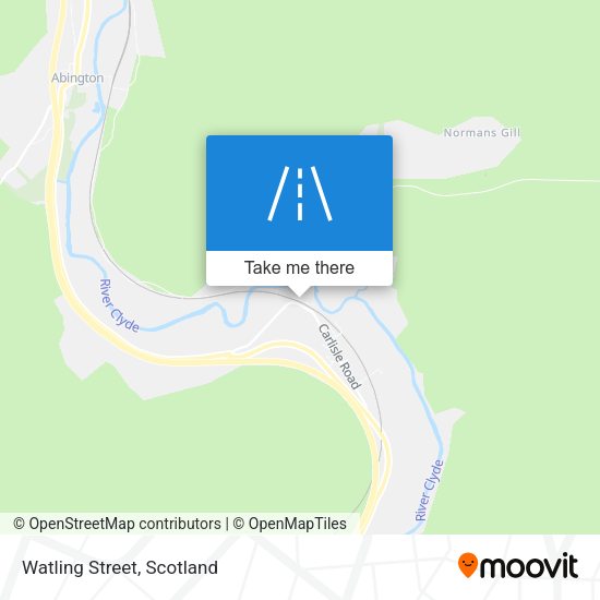 Watling Street map