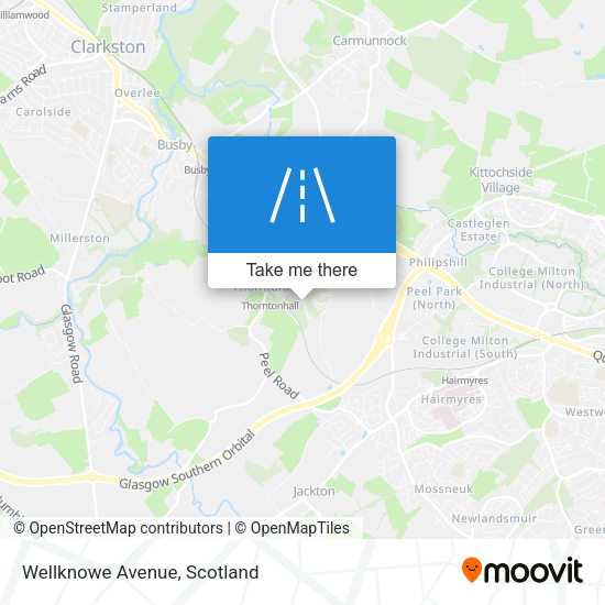 Wellknowe Avenue map
