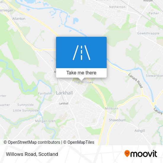 Willows Road map