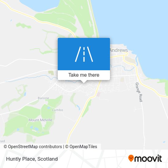 Huntly Place map