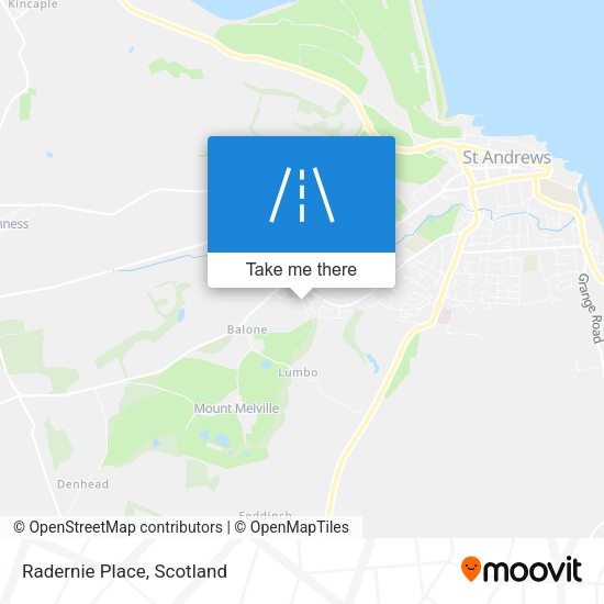 Radernie Place map