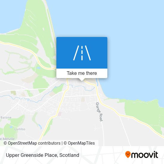 Upper Greenside Place map