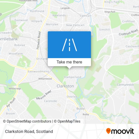 Clarkston Road map