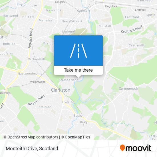 Monteith Drive map