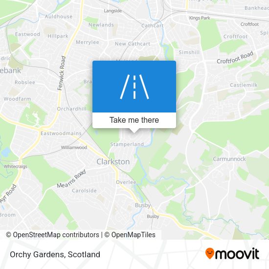 Orchy Gardens map