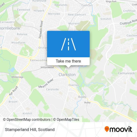Stamperland Hill map