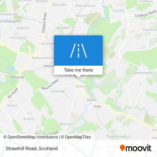 Strawhill Road map