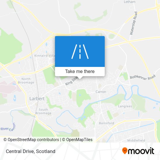 Central Drive map