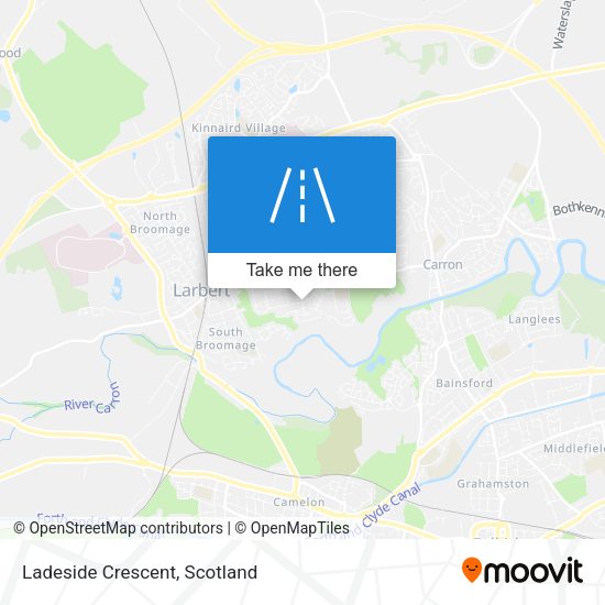 Ladeside Crescent map