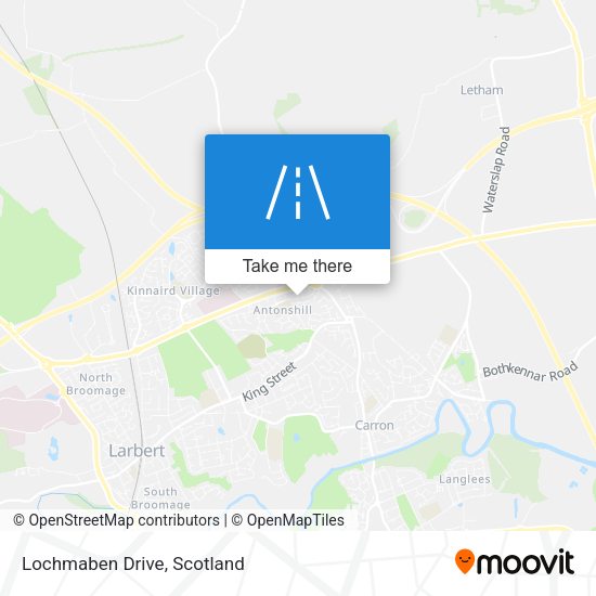 Lochmaben Drive map