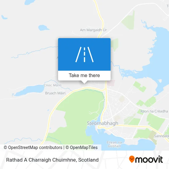 Rathad A Charraigh Chuimhne map