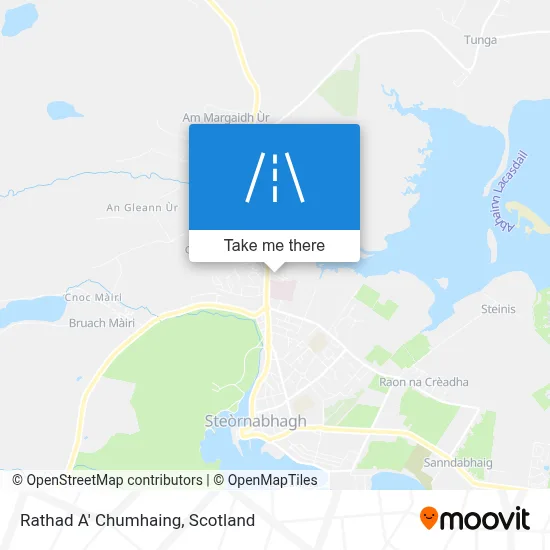 Rathad A' Chumhaing map