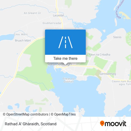 Rathad A' Ghàraidh map