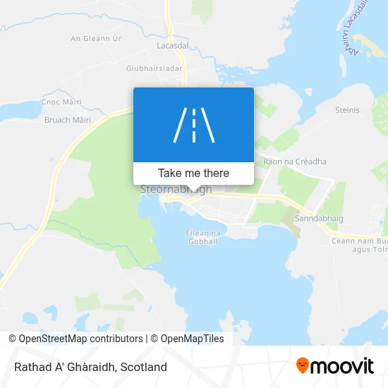Rathad A' Ghàraidh map