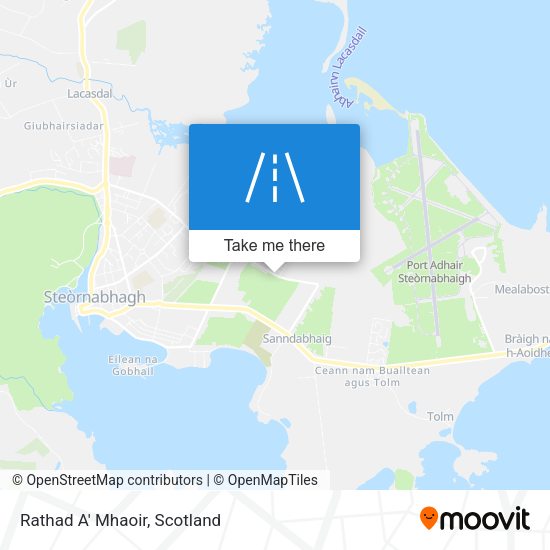Rathad A' Mhaoir map